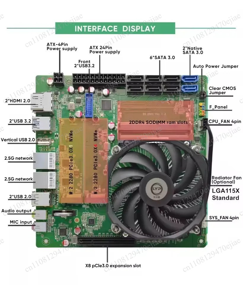 Topton AMD Ryzen 7 5800H/5825U - Mini Itx Dual 2.5G Nas Motherboard recension och pris