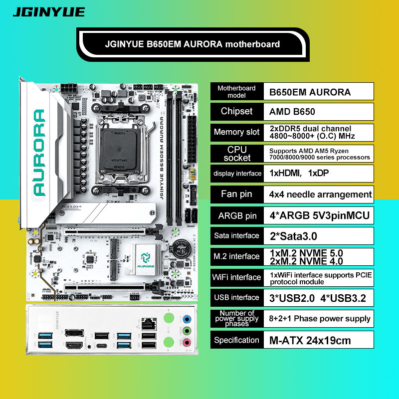 Gaming B650 MATX AMD AM5 DDR5  - Am5 Micro Atx Pcie 5.0 Motherboard recension och pris