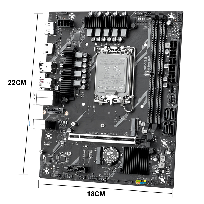 JGINYUE H810M-D/B M-ATX Gaming - Lga1851 Gaming Motherboard recension och pris