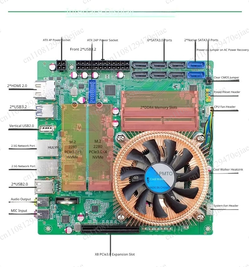SZBOX NAS Motherboard - AMD Ry - Mini Itx Dual 2.5G Nas Motherboard recension och pris